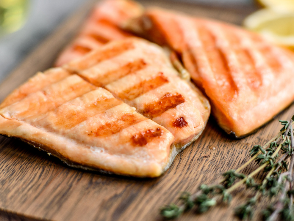 Cooked Arctic char.